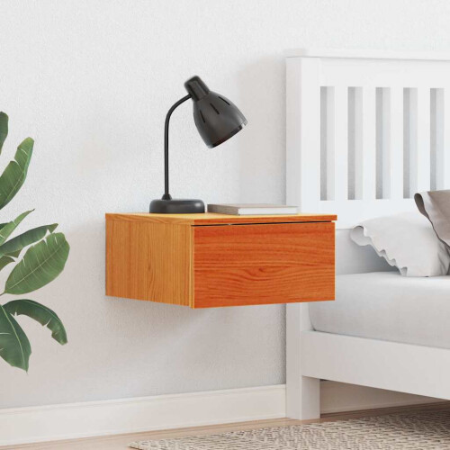 VidaXL vidaXL Bedside Table Wax Brown 37 x 35 x 18.5 cm Solid pine wood