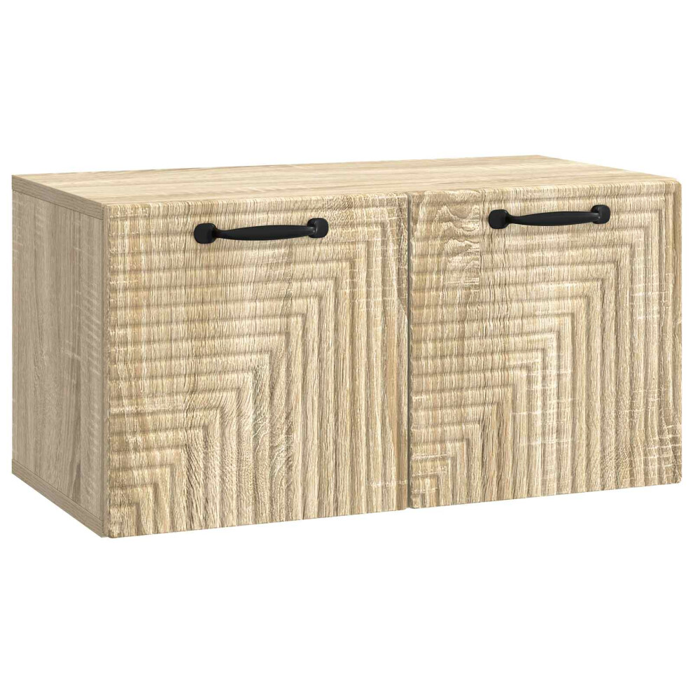 Vidaxl Wall-Mounted Tv Cabinet Sonoma Oak 59.5 X 31 X 30 Cm