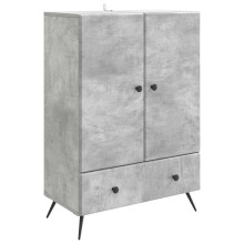 vidaXL Sideboard Concrete Grey 66 x 34.5 x 95 cm Engineered Wood