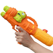 (Dinosaur Orange) High Pressure Spray Toy 350/500ML Long Range Leakproof Water Sprinkler