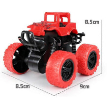 (E) 4WD Terräng Stunt Dump Car Inertia Dragback Leksak för Barn Julklapp