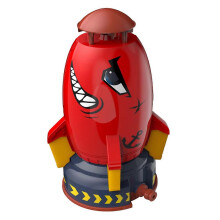 (Red) Fusées volantes, arroseur d'eau rotatif, jouet à jets d'eau pour bébé, idéal pour la plage, l'été et les activités de plein air.