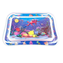 (Octopus) Tapis d'eau pour bébé avec coussin d'eau imprimé animaux marins, jouet pour nourrisson
