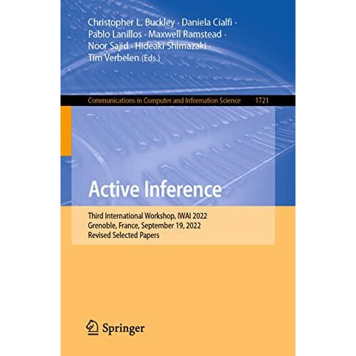 Active Inference Third International Workshop IWAI 2022 Grenoble Franc