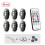 (6pcs) Motorcycle LED RGB Mini Strobe Warning Light 7 Color w/Controller Universal Drone 1
