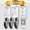 (6pcs) Motorcycle LED RGB Mini Strobe Warning Light 7 Color w/Controller Universal Drone 3