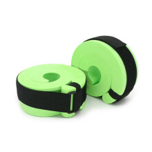 (Green) paire de brassards et de chevillères de natation en mousse avec boucles à dégagement rapide pour l'entraînement (bleu)