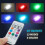 (6pcs) Motorcycle LED RGB Mini Strobe Warning Light 7 Color w/Controller Universal Drone 4