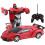 (red) Transform RC Car 1-Button Transforming 360 Rotation Drifting Gift Ages 3+ 1