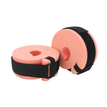 (pink) paire de brassards et de chevillères de natation en mousse avec boucles à dégagement rapide pour l'entraînement (bleu)