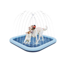 (170cm) NonSlip PVC Splash Mat 170cm Adjustable Jets Toddler Kids Backyard Activity