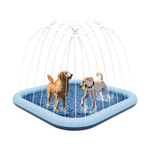 (200cm) NonSlip PVC Splash Mat 170cm Adjustable Jets Toddler Kids Backyard Activity