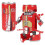 (Red) Transformerbar läskburkrobotleksak deformationsactionfigur barnpresent 1