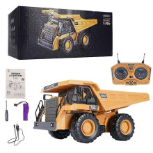 (dumper) 2025 1:20 2.4G RC Grävmaskin Dumper Bandgående Multifunktionell Leksak för Pojkar Present