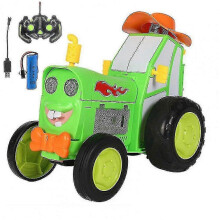 (Green) RC Stunt Galen Dansande Bil Ljus Musik Gunga Cool Kul Leksak Present Barn XinHan