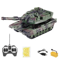 (A) 2025 Trådløs fjernstyrt tank terrengkaster kulekamp