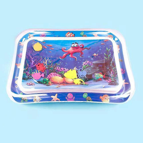 (Devil Fish) Babyvattenmatta med havsdjurstryck Vattenkudde Spädbarnsleksak 2