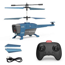 (Blue, 3.5 Channel) 3.5CH 2.4G RC Helikopter Hinderundvikande Flygleksak Yo 26s