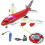 (red) Remote Control Airplane Vehicle Toy with Advanced Features 1