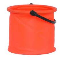 (Orange color) Seau à sable pliable avec base étanche pour piscine, plage et voyages, idéal pour les enfants, bleu été