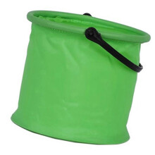(Green) Seau à sable pliable avec base étanche pour piscine, plage et voyages, idéal pour les enfants, bleu été