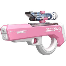 (Pink) Pistolet à eau électrique Pulse à recharge automatique et tir rapide pour s'amuser en plein air