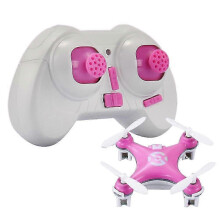 (Pink) Miniaturowy zdalnie sterowany quadrocopter CX10 Dron 2.4G 4CH LED zdalnie sterowany helikopter zabawka dla dzieci