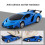 (blue) Transform RC Car 1-Button Transforming 360 Rotation Drifting Gift Ages 3+ 3