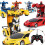 (blue) Transform RC Car 1-Button Transforming 360 Rotation Drifting Gift Ages 3+ 4