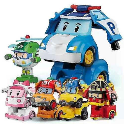 (Helly) Silverlit Robocar Korea Roboter-Transformationsauto Roy Haley Anime-Spielzeug Kindergeschenk 1