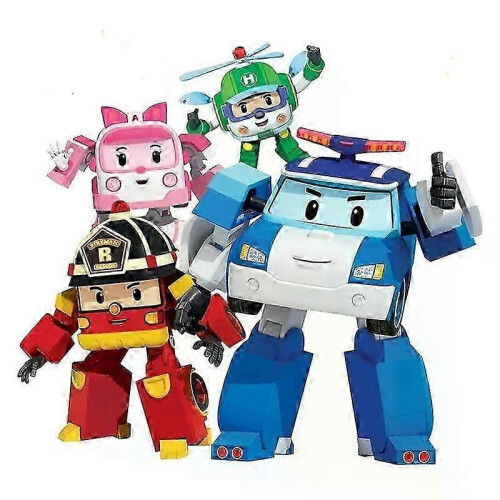(Helly) Silverlit Robocar Korea Roboter-Transformationsauto Roy Haley Anime-Spielzeug Kindergeschenk 2