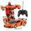 (orange) Transform RC Car 1-Button Transforming 360 Rotation Drifting Gift Ages 3+ 5