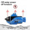 (Blue) Sous-marin télécommandé rechargeable 777-589 5