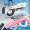 (White) Pulse Electric Water Blaster Automatic Refill Rapid Fire Outdoor Fun 3