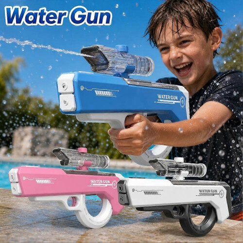 (Pink) Pulse Electric Water Blaster Automatic Refill Rapid Fire Outdoor Fun 1