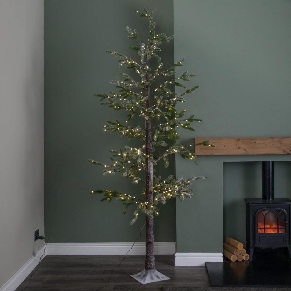 B&Q - 8Ft (2.40M) Tall Light Up Christmas Snow Tree With 412 Warm White Leds - Image 4