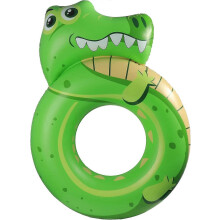 Kids Inflatable Swimming Ring Fox Crocodile Design 3-10 Years Pool Beach Party Toy