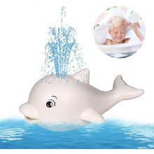 Jouet de bain dauphin bébé avec jet automatique et lumières musicales