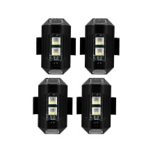 4Pcs 7Colors Drone Strobe Light USBLED Anticollision BikeTail Light NightFly SignalFlash