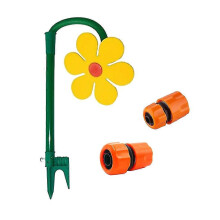 Automatisk gräsmatta sprinkler snurrande trädgårdsvatten galen blommaleksak