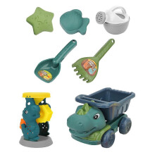 Dinosaur Engineering Truck Sandgrävningsleksak Set för Strand Utomhus
