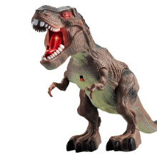 Tecknad elektronisk dinosaurie leksak pedagogisk spädbarnspresent med ljud brun