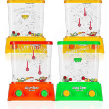 Lot de 4 jeux d'arcade portables avec anneaux d'eau, parfaits pour les fêtes sur la plage et tous les âges.