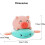 Babyshower Piggy Winding Dragsko Clockwork Badkarsspridare Leksak Q1 2