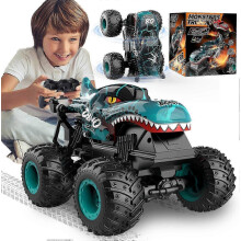 2.4GHz RC Dinosaur Monster Truck 1:20 LED Music 360 Stunt Spins for Boys