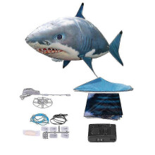 Nadmuchiwany balon RC Flying Shark dla dzieci, niebieski
