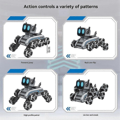 Auto robot acrobatica a 8 ruote per bambini con telecomando 2