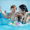 Automatisk spray baby delfin badeleke musikklys 2
