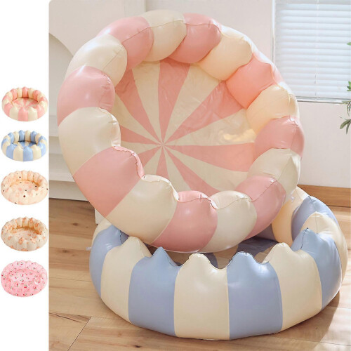 Indoor Inflatable Kids Bathtub Pool Quick Setup Safe Transparent Cherry 120 1