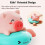 Babyshower Piggy Winding Dragsko Clockwork Badkarsspridare Leksak Q1 5